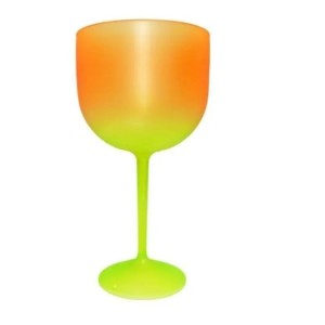 TAÇA GIN DEGRADE VERDE/LARANJA NEON - KIN FESTAS